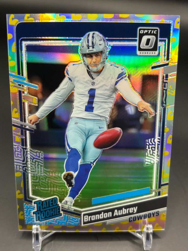 2023 Donruss Optic Brandon Aubrey #226 Flex Rookie Card /149 Dallas Cowboys front