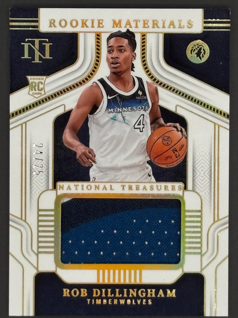 Rob Dillingham Rookie Auto /25 Prizm Blue Ice Basketball Card front