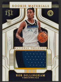 2024-25 Panini National Treasures Rob Dillingham Rookie Materials Prime /25 front